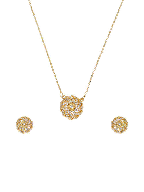 Sia Women Gold Plated Studded Pendant Set Buy Sia Women Gold Plated Studded Pendant Set Online At Best Price In India Nykaa About 20% of these are jewelry sets, 2% are a wide variety of cz pendant set options are available to you, such as jewelry main material, material. sia women gold plated studded pendant set
