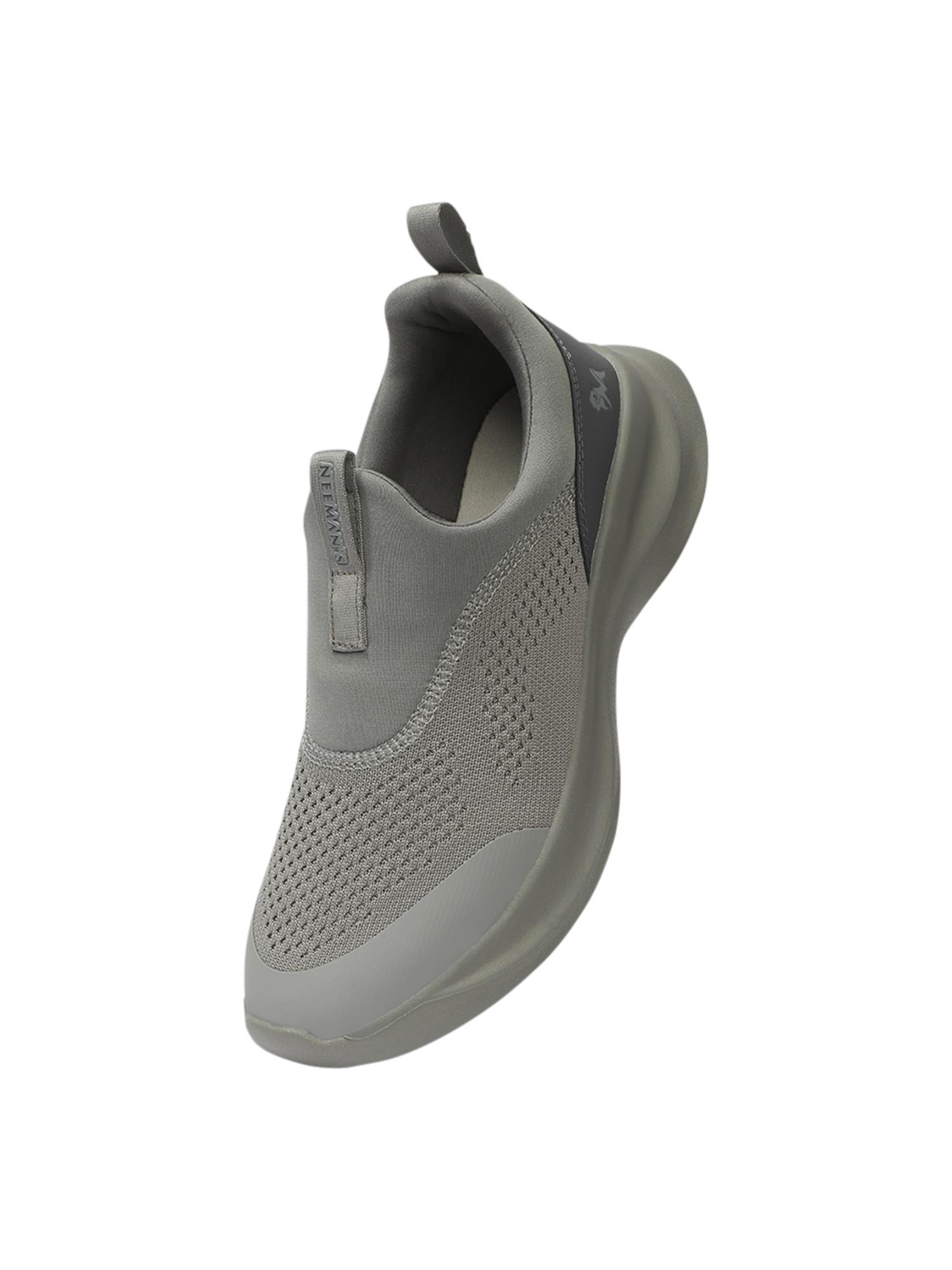 Buy Neeman's Mens Grey Mono Curve Slip Ons Walking Shoes Online