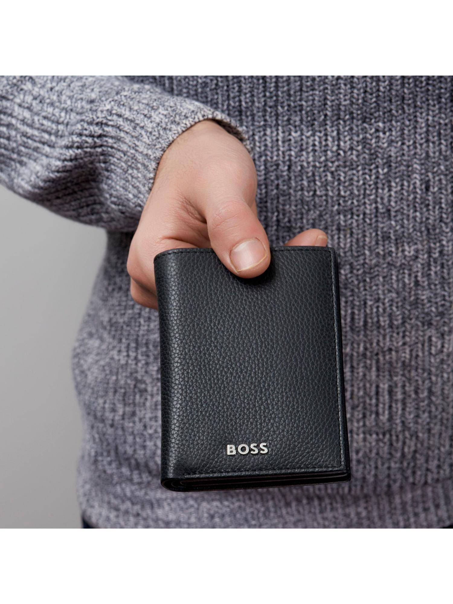Hugo Boss Classic Grained Flap Card Holder - Black