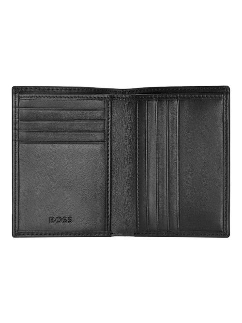 Buy Hugo Boss Classic Smooth Black Folding Card Holder Online