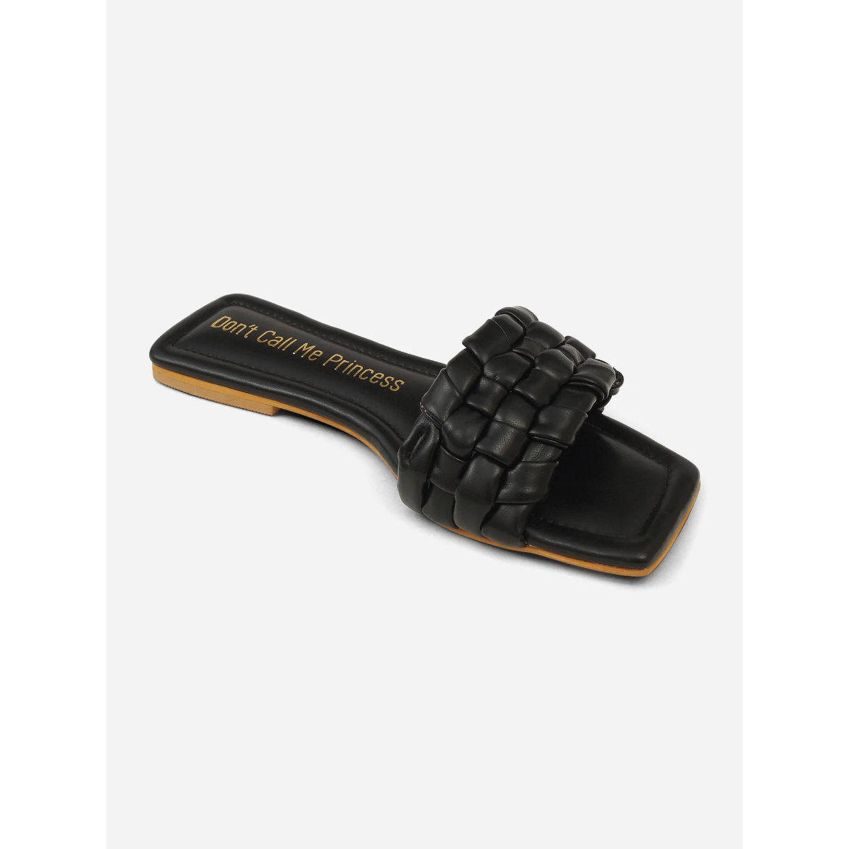 Don't Call Me Princess Pleated Black Basket Weave Flats Buy Don't Call