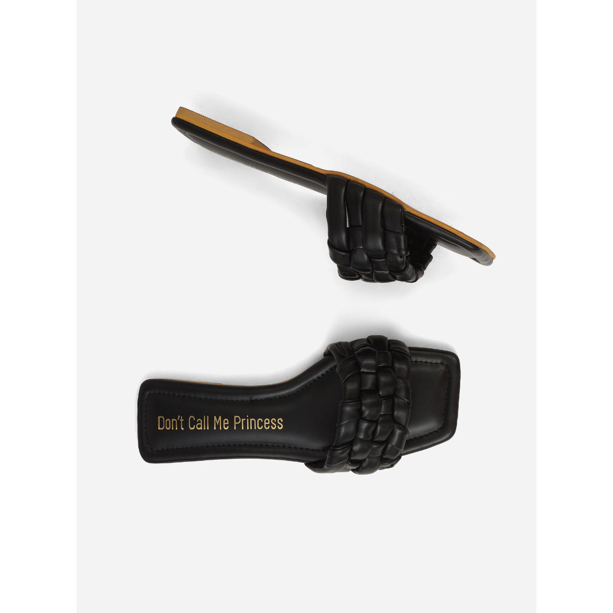 Don't Call Me Princess Pleated Black Basket Weave Flats Buy Don't Call