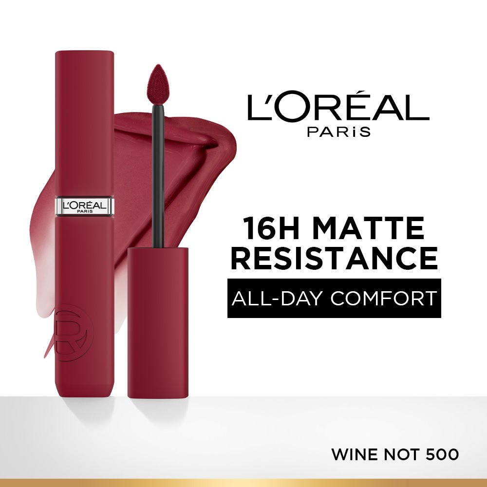 LOreal Paris Infallible Matte Resistance Lipstick, Transfer Resistant Formula - Wine Not 500