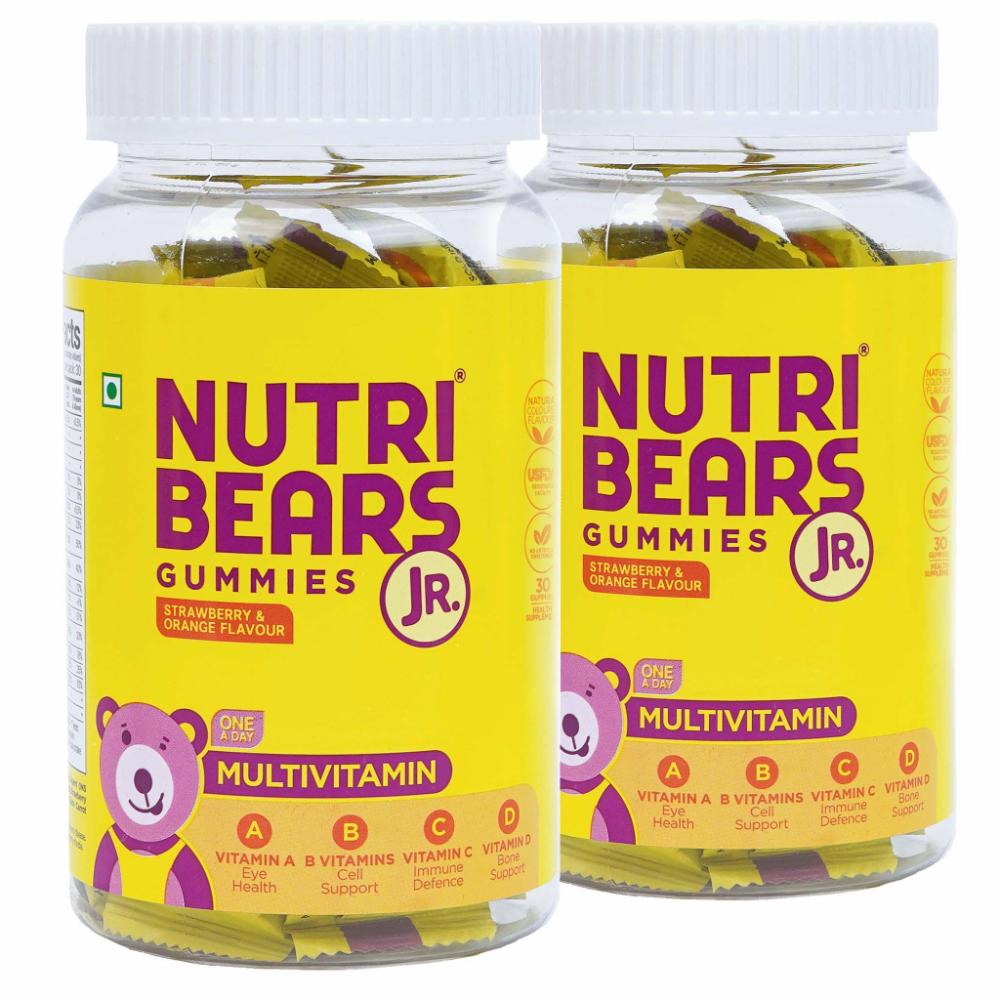 Nutribears Multivitamin Gummies For Kids And Teens, Supports Daily Wellness, Pack Of 2