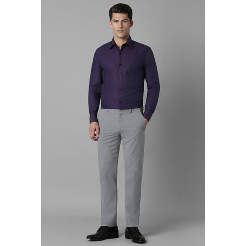 Fashion Purple Button Up Shirt Mens Hisdern Men's Purple Dress Shirt With  Contrast Collar For Casual