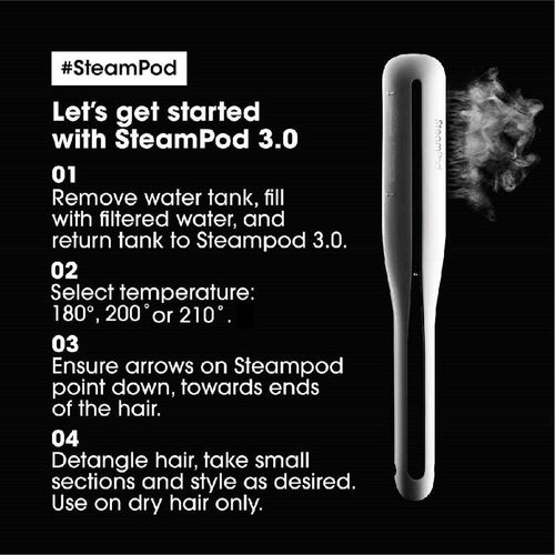 L'Oreal Professionnel SteamPod  Steam Hair Straightener & Styling Tool  for All Hair Types: Buy L'Oreal Professionnel SteamPod  Steam Hair  Straightener & Styling Tool for All Hair Types Online at Best