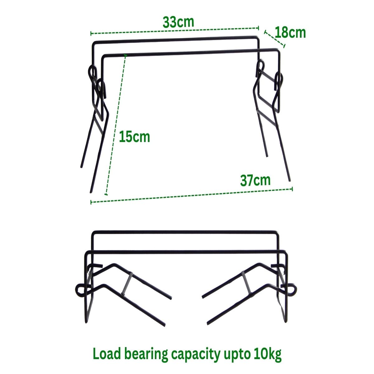 Buy Ecofynd Pack Of 2, Rectangular Metal Plant Stand for Indoor