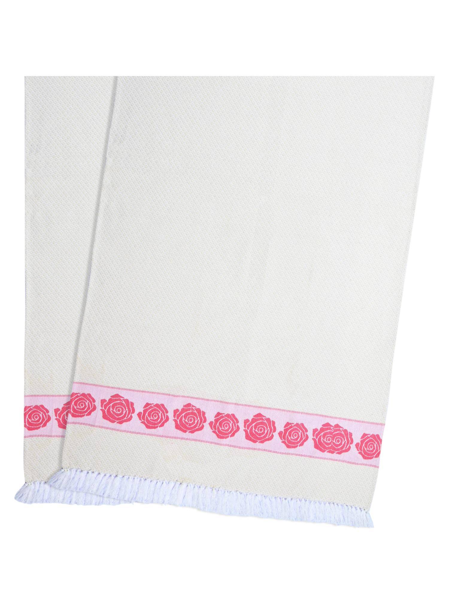 Saral Home Rose Pure Cotton 2 Pcs Bath Towel