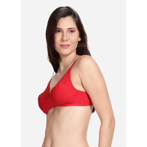 Buy Shyaway Shyle Red Non Padded Seamed Everyday Bra Online