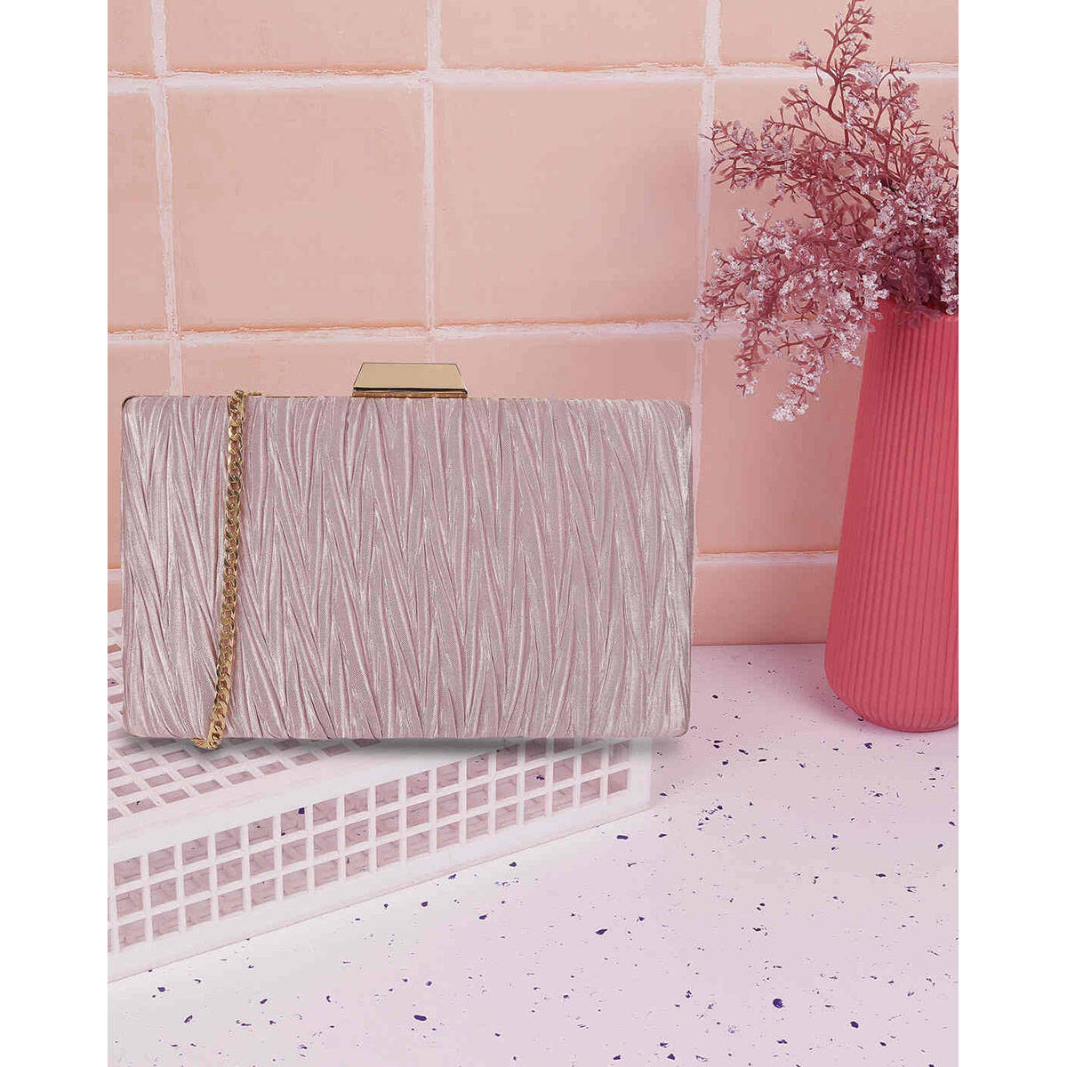 Mochi Women Party Rose Gold with Detachable Sling