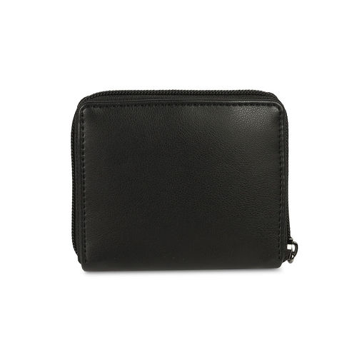 Mochi Solid Black Casual Wallet