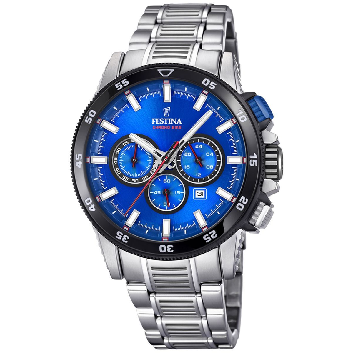 Festina Chrono Bike 24h Indicator Chronograph Analog Blue Dial Men Watch F203522