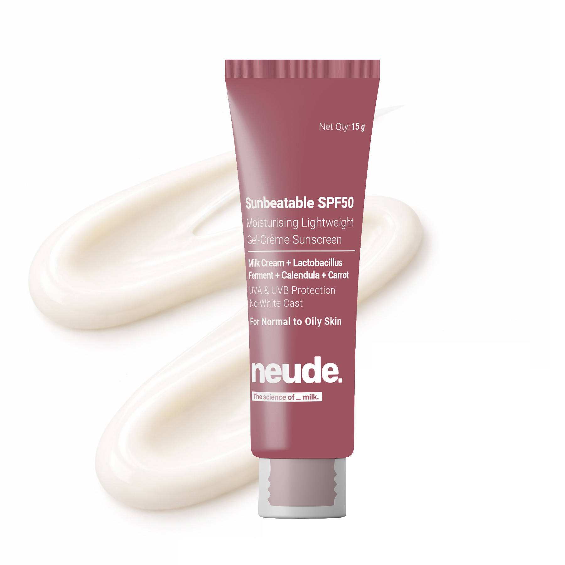 Be Neude Lightweight Gel Creme Sunscreen SPF 50 + PA++++ UVA/UVB Protection