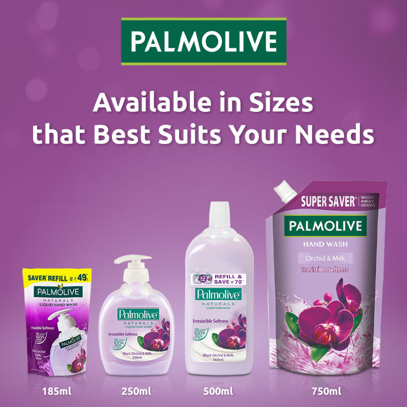 Palmolive Naturals Black Orchid And Milk Hand Wash Removes 999 Germs Buy Palmolive Naturals 7911