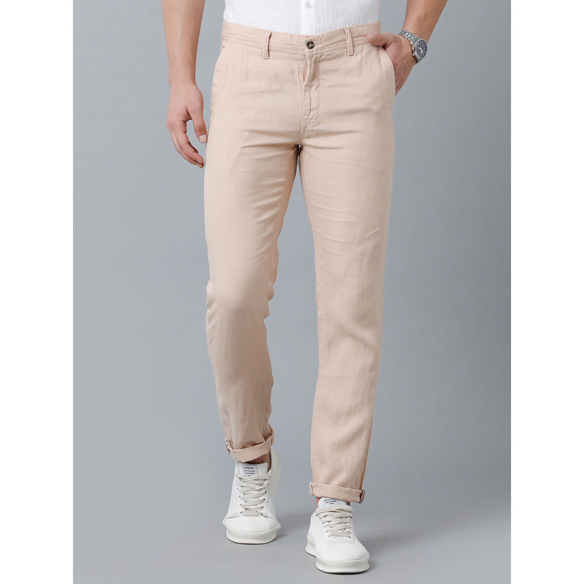 Linen club pants sale online shopping