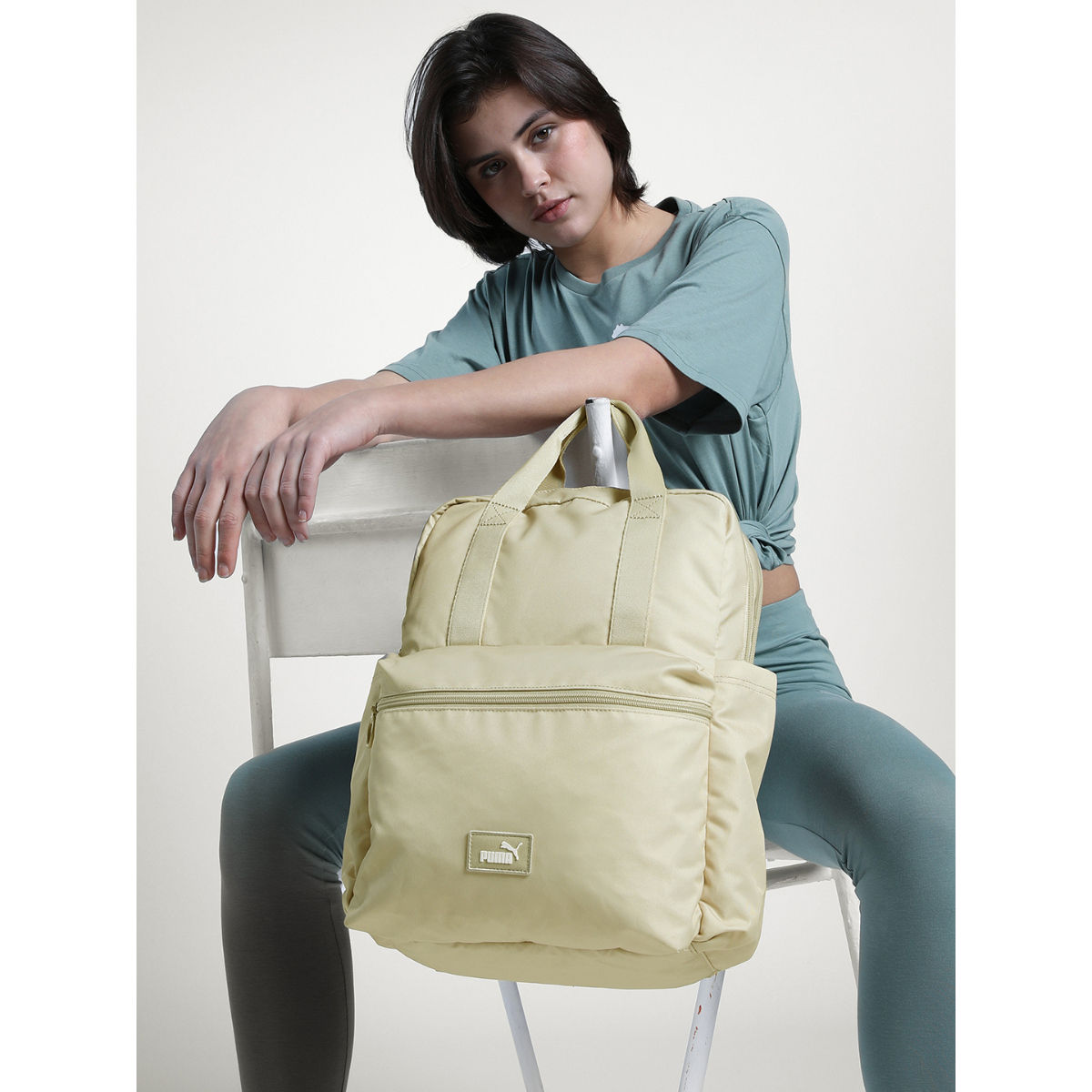 Buy Puma Women Phase College Small Grip Bag Beige Online