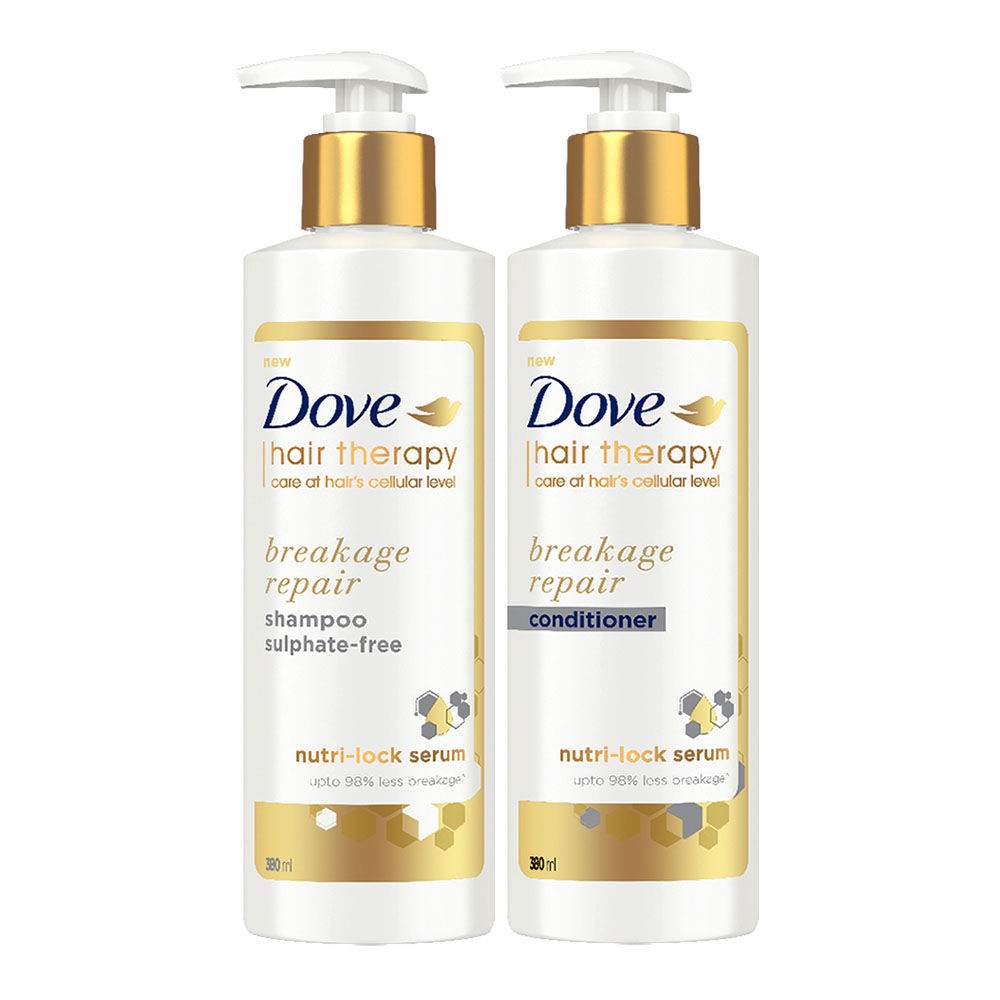 Dove Hair Therapy Breakage Repair With Nutrilock Serum Shampoo   Conditioner Buy Dove Hair Therapy Breakage Repair With Nutrilock Serum  Shampoo  Conditioner Online at Best Price in India  Nykaa