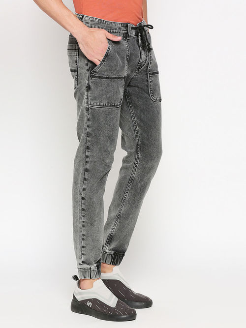 Buy Being Human Men's Grey Tone Comfortable Fit Denim Jeans Online
