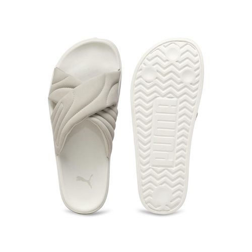 Leadcat Puma Fluffy Slides Quilt Puma Womens White Leadcat