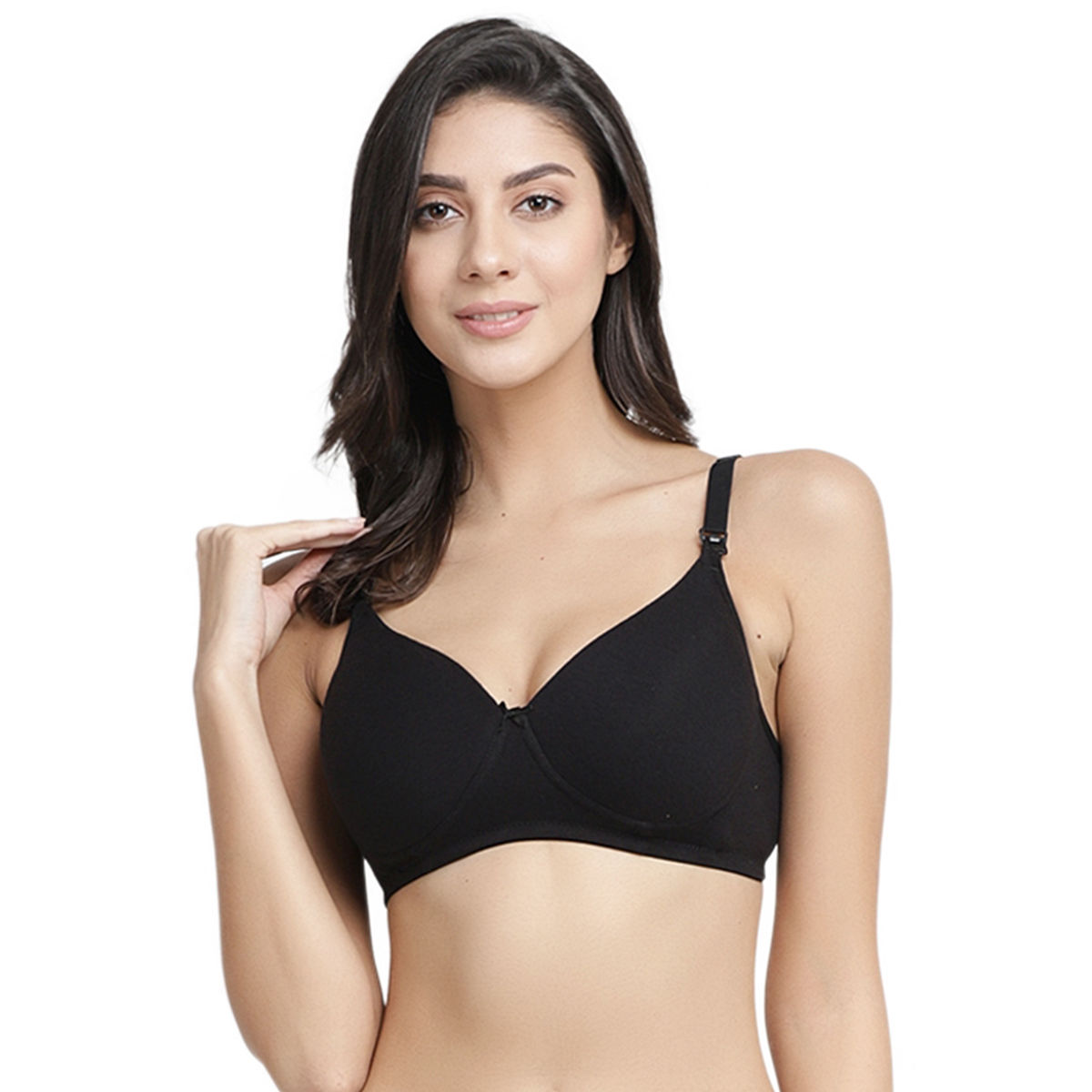 Inner Sense Organic Cotton Antimicrobial Nursing Bra Pack of 2 Multi