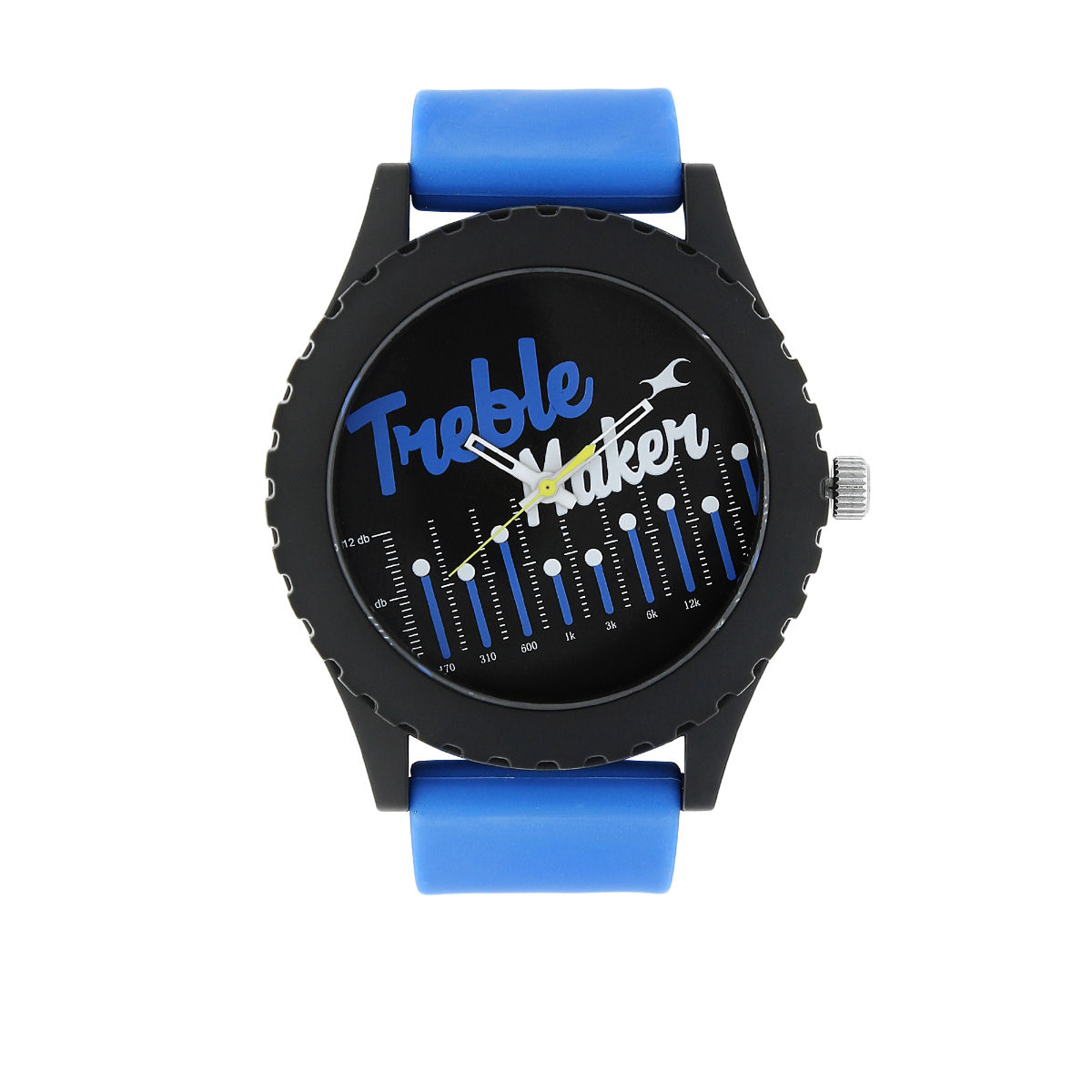 Fastrack black dial silicone strap online watch