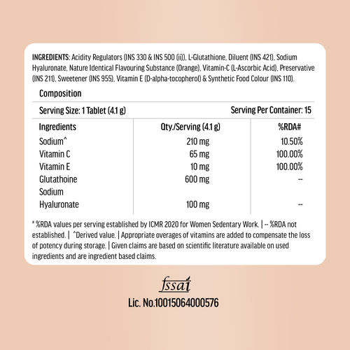 Buy HealthKart HK Vitals Glutathione 15 Effervescent Tablets