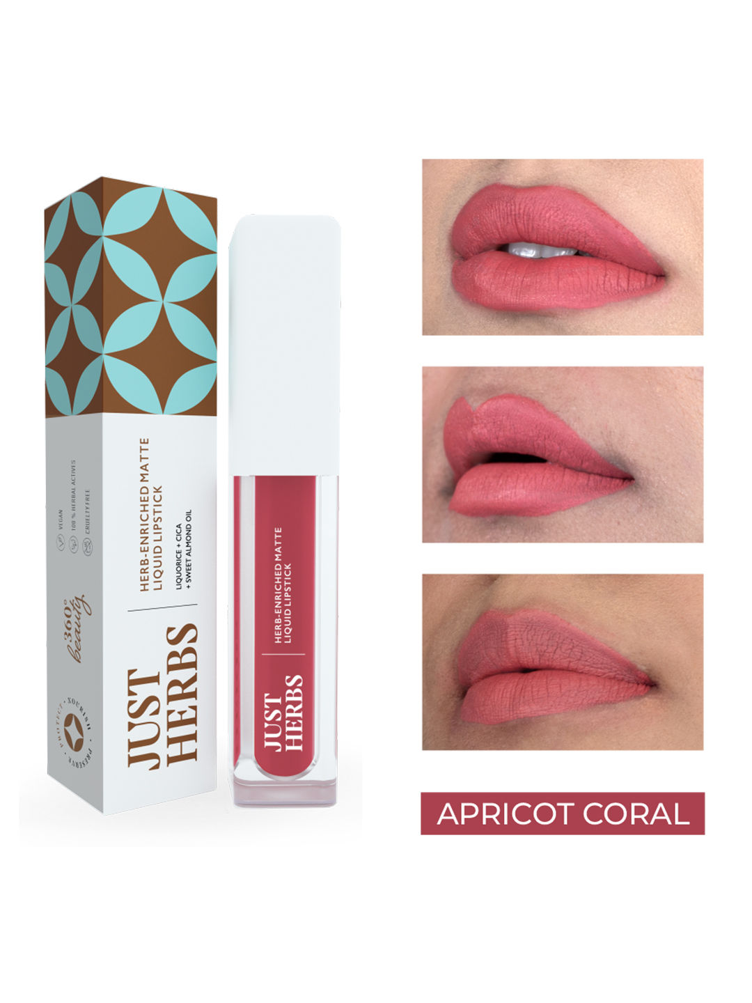 apricot coral lipstick