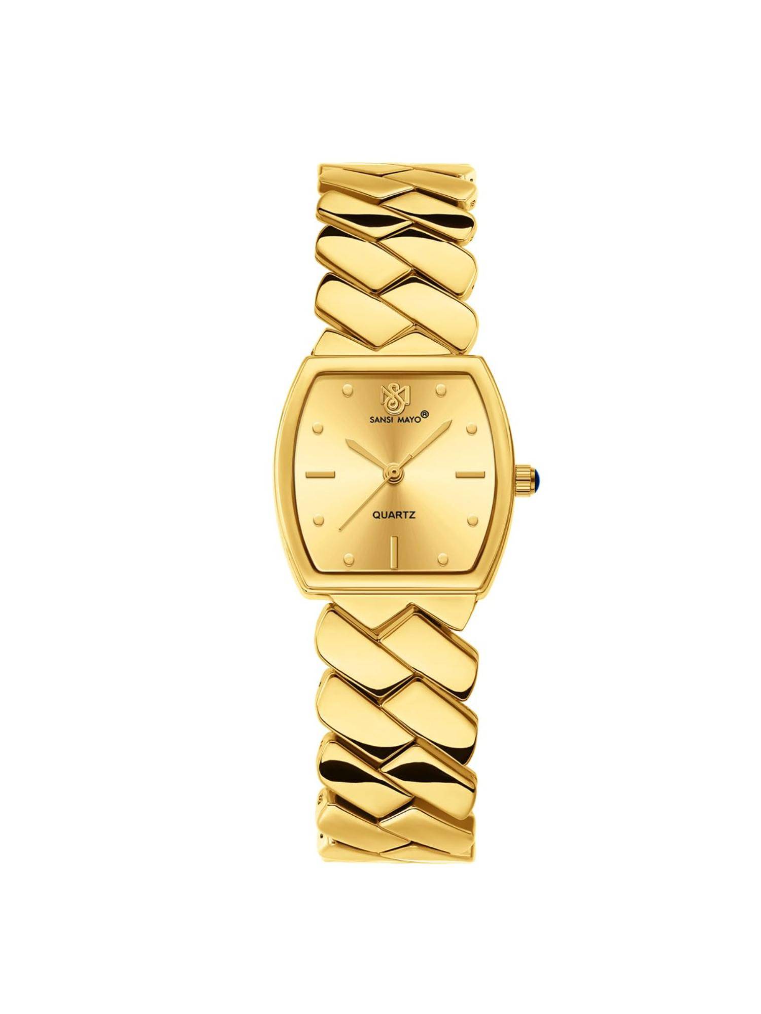 Sansi Mayo Nixie Gold Square Analog Watch (SM-L-316-G-G-G) (M)