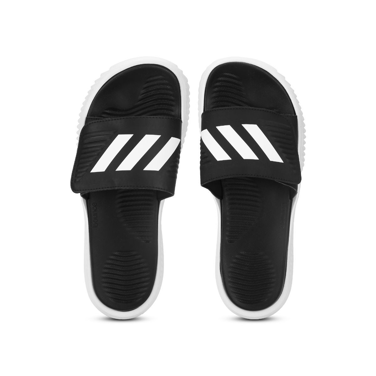 adidas ALPHABOUNCE Slides Black Swimming Slides UK 13