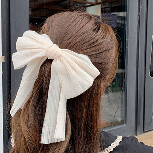 Toniq Audrey White Dainty Delicate Organza Bow Hair Clips For Women -  Osxxih113: Buy Toniq Audrey White Dainty Delicate Organza Bow Hair Clips  For Women - Osxxih113 Online at Best Price in