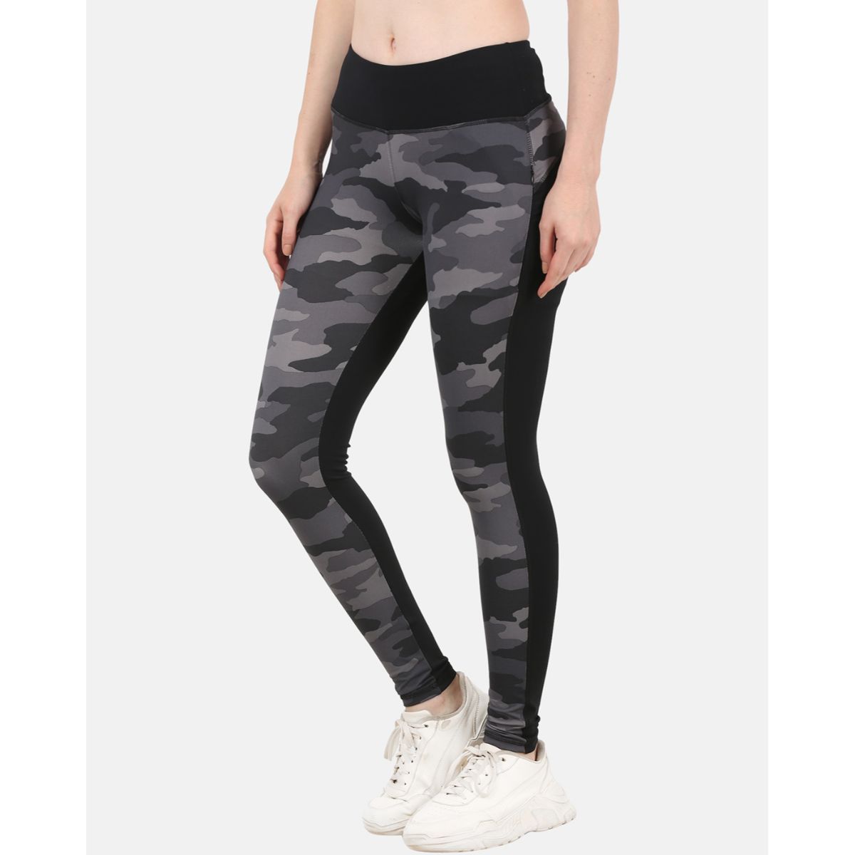 camouflage-print leggings in green - Palm Angels® Official