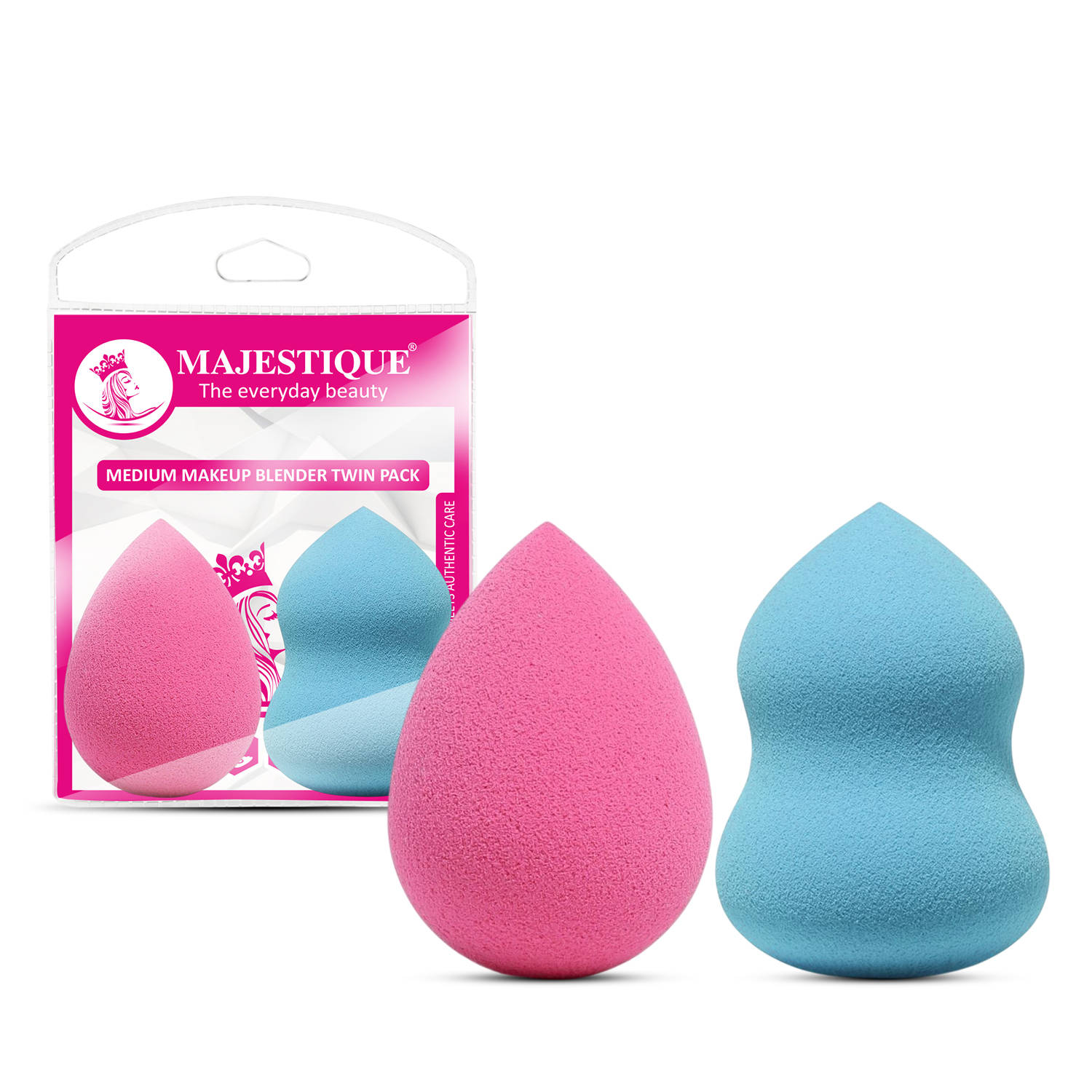 Majestique Makeup Sponges Latex-Free And Vegan Makeup Blender Beauty Sponges