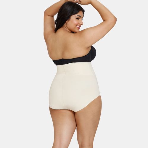 Buy Zivame All Day Light Weight Fabric High waist Brief - Oyster White (S)  Online