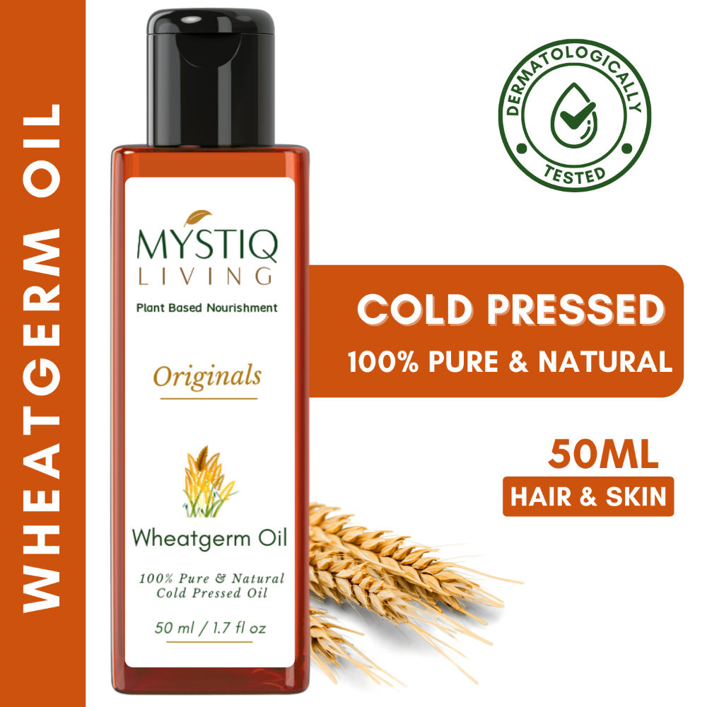 Mystiq Living Wheat Germ Oil For Hair, Face, Body & Skin
