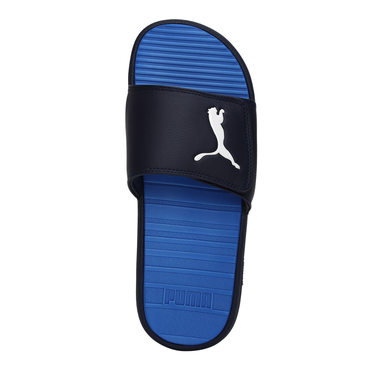 navy blue mens slides