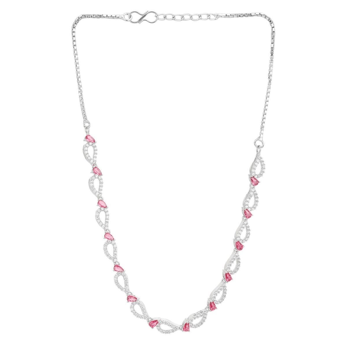 Voylla American Diamond CZ Silver 