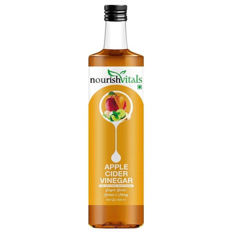Nourish Vitals Apple Cider Vinegar with Ginger, Garlic, Lemon and Honey