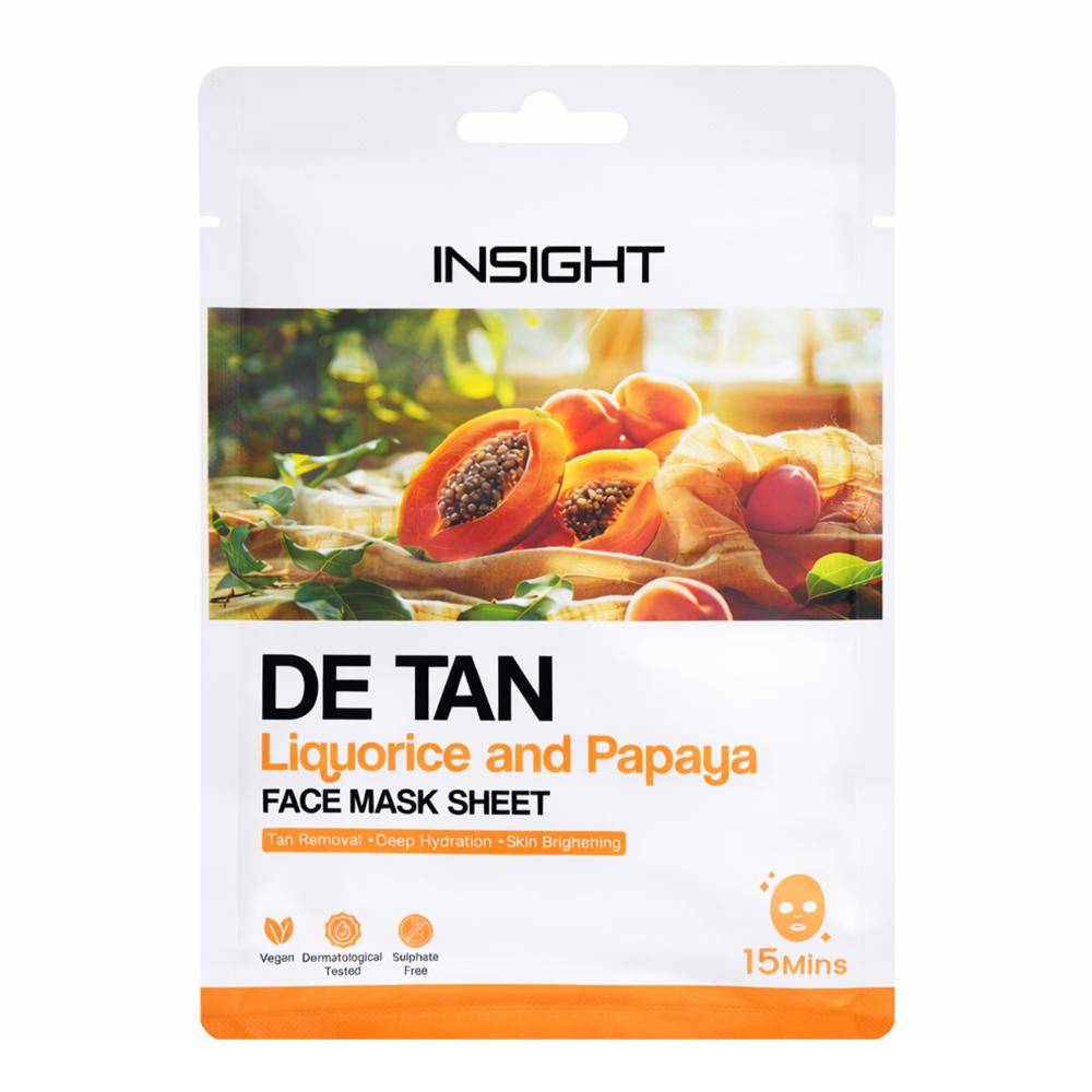 Insight Cosmetics De Tan Face Mask Sheet