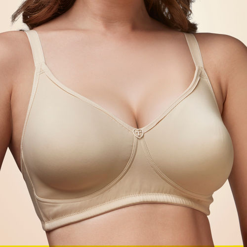 Buy Trylo Oreal Women Non Padded Full Cup Bra - Nude Online
