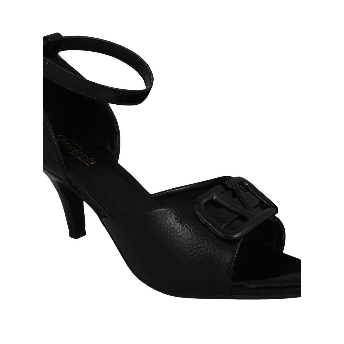 Buy Shoetopia Women Black Heels Online