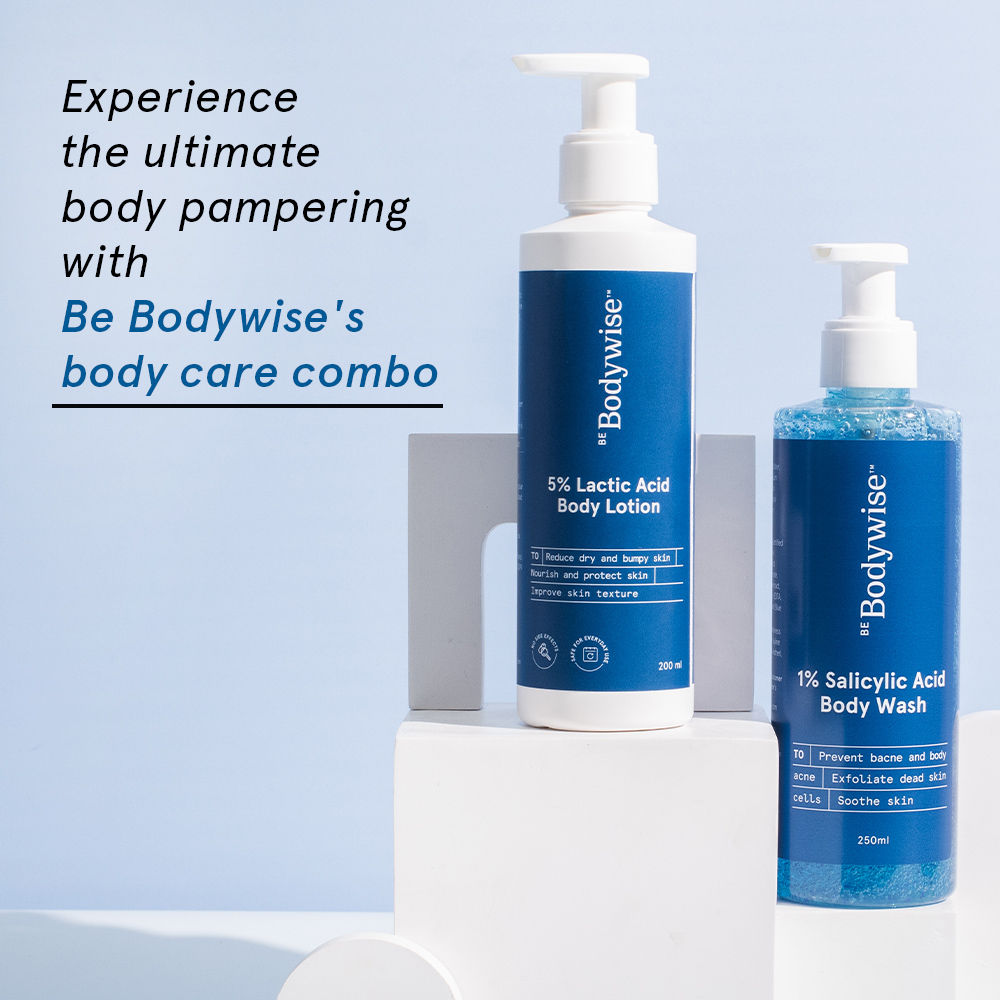 Be Bodywise 1 Salicylic Acid Body Wash + 5 Lactic Acid Body Lotion