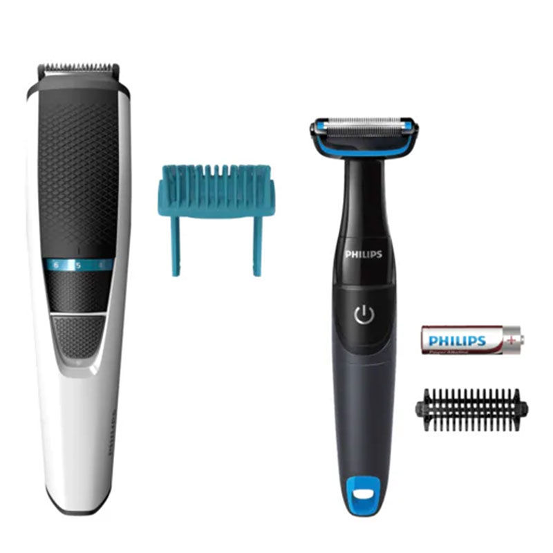Philips Cordless Grooming Kit (Trimmer + Body Grooming) (BT3203/85)