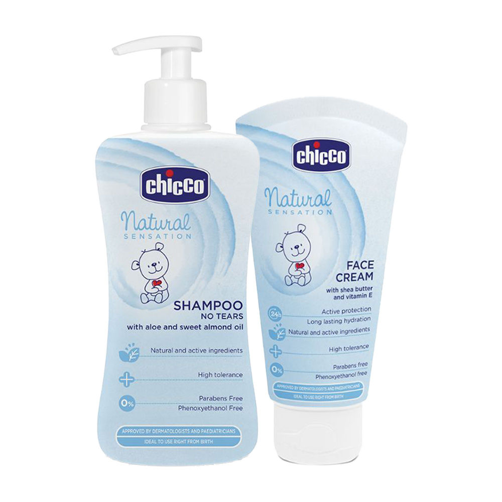 Chicco Natural Sensation Face Cream And Shampoo