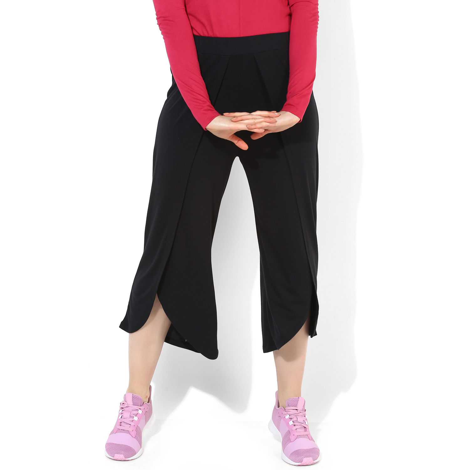 Silvertraq Women's Yoga Tulip Pants - Black (XS)