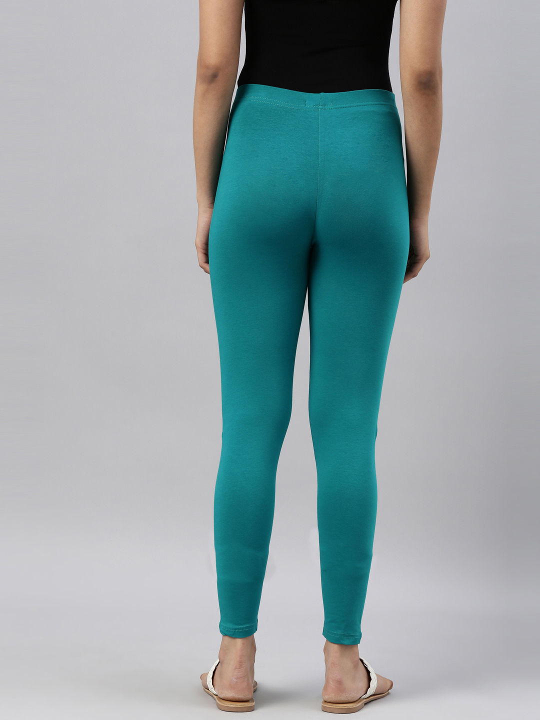 Turquoise Viscose Chudidar Legging | The Pajama Factory