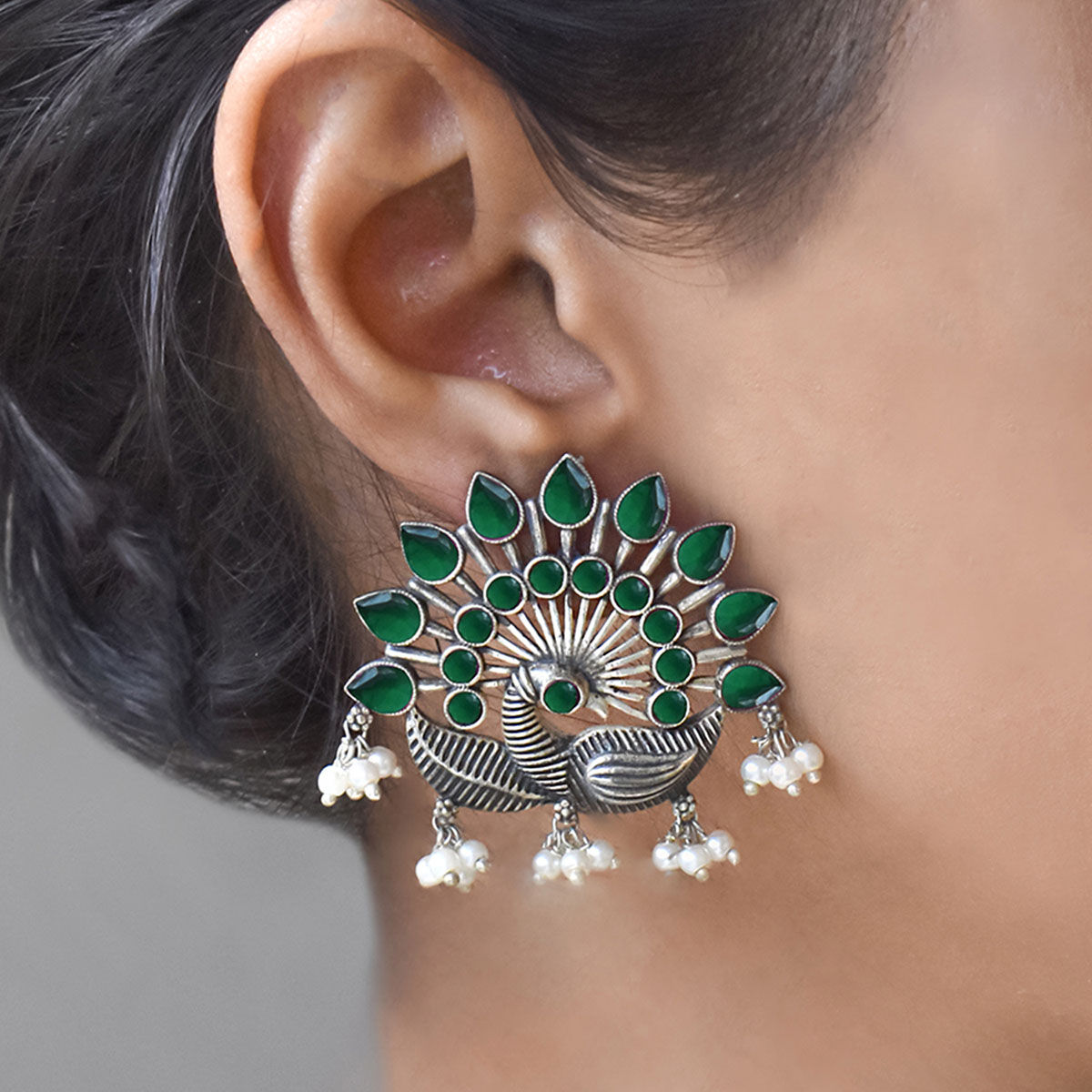 Buy Maati Dream Catcher Antique Oxidized Earrings  Tarinika  Tarinika  India