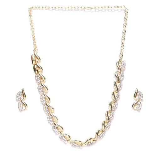 Buy Sukkhi Graceful Gold Plated Wedding Jewellery Austrian Diamond