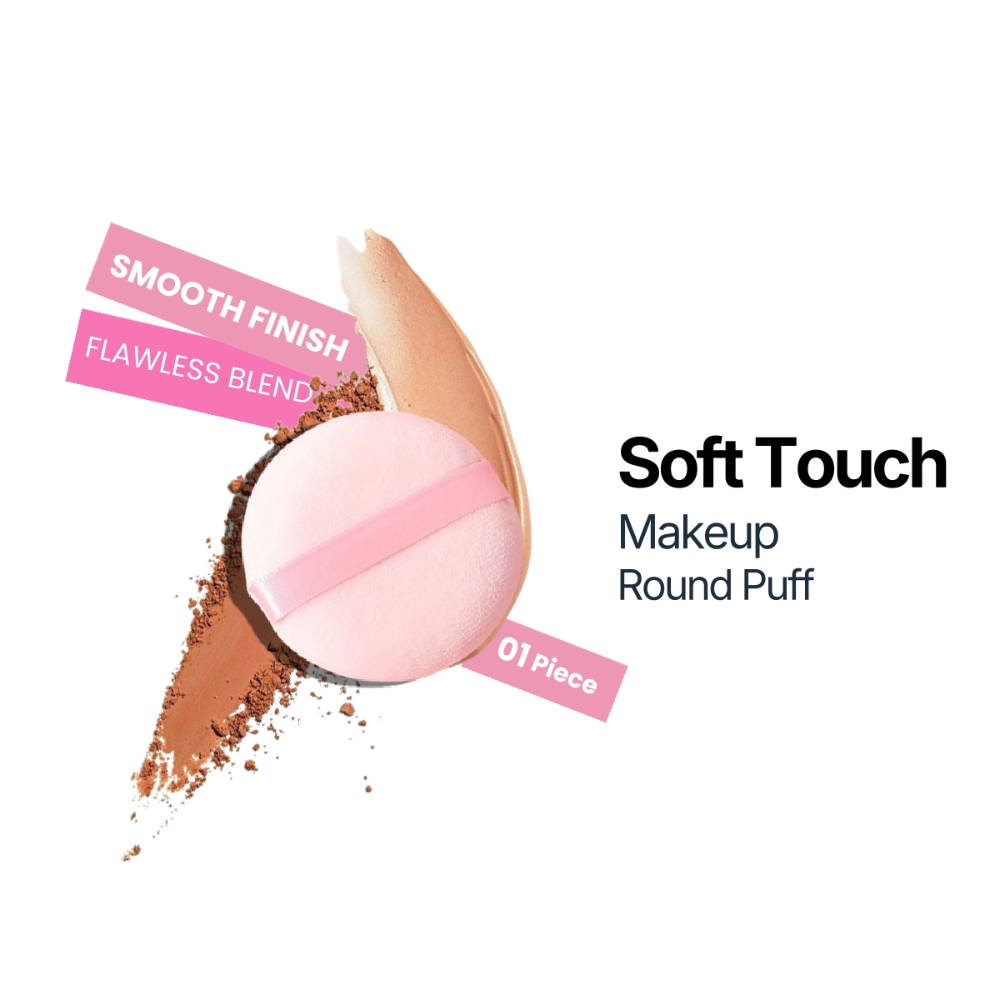 Rhe Cosmetics Midium Cotton Soft Puff - Skin(Round)