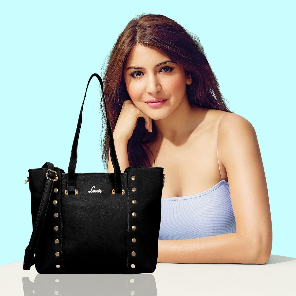 Lavie Solid/Plain Black Handbags Buy Lavie Solid/Plain Black Handbags