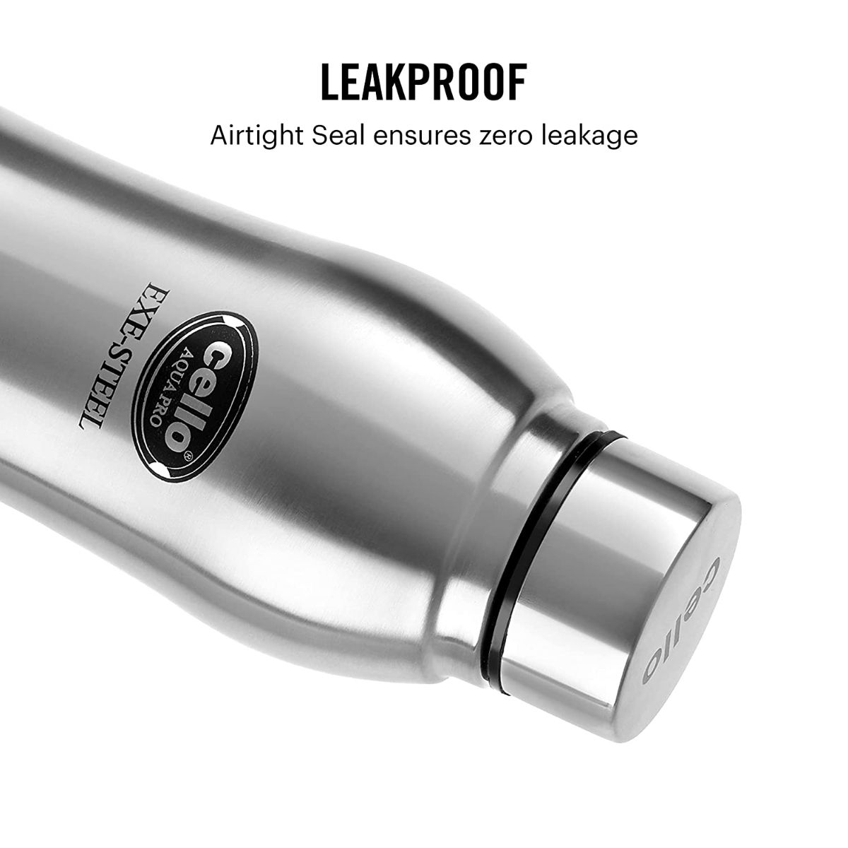 Buy CELLO Aqua Pro Stainless Steel Water Bottle 1000 Ml Silver Online